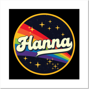 Hanna // Rainbow In Space Vintage Style Posters and Art